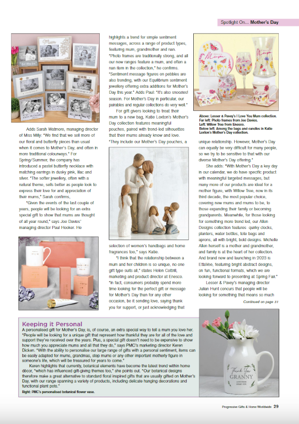 #MothersDay #Gifts <a href="/Prog_Gifts/">GiftsandHome.net / Progressive Gifts</a> article on #WhatsNew in #MothersDay #Gifts
issuu.com/maxpublishing/…