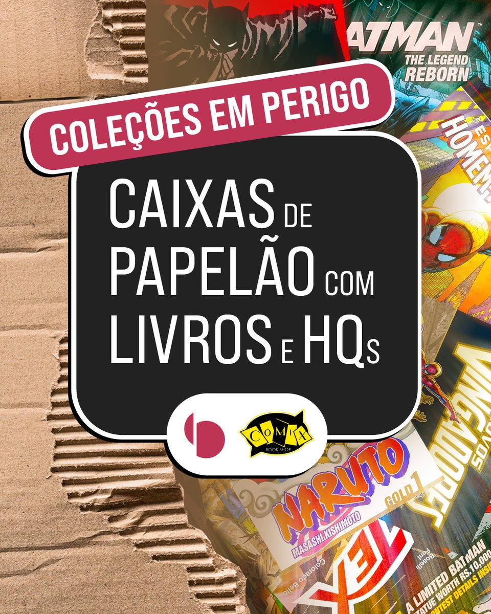 comicsempromo's tweet photo. 📦 ⚠️ Vem ver o nosso post especial com o Ateliê de Restauro sobre os perigos de guardar quadrinhos e livros em caixas de papelão: https://t.co/oLLf6wM8hd ⛔ https://t.co/SOFN0n3I7y