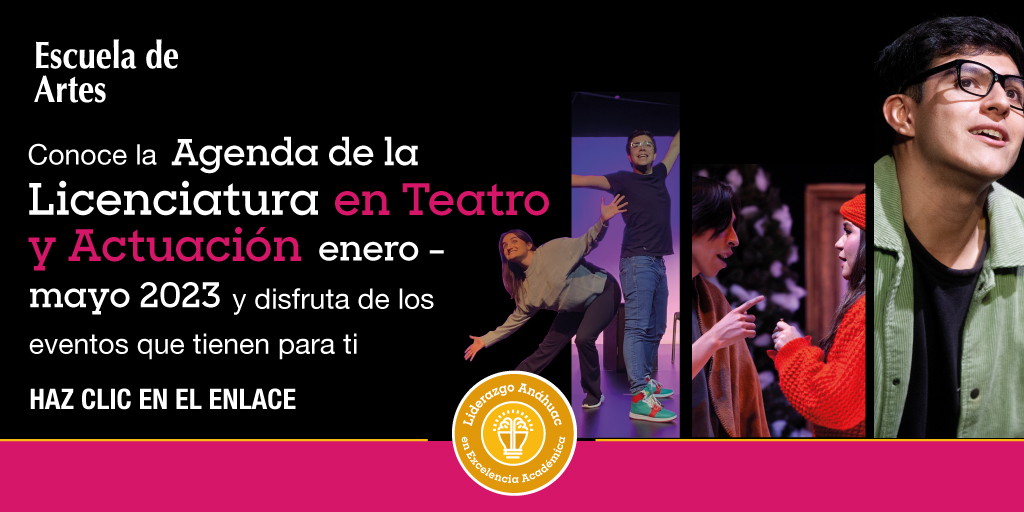 El semestre está por comenzar y la Licenciatura en Teatro y Actuación está lista para sorprenderte con toda la gran gama de actividades que ha preparado para ti 

Da clic en la siguiente liga y descúbrelas 👇 

anahuac.mx/mexico/Escuela…

#UniversidadAnáhuac #EscuelaDeArtes #teatro