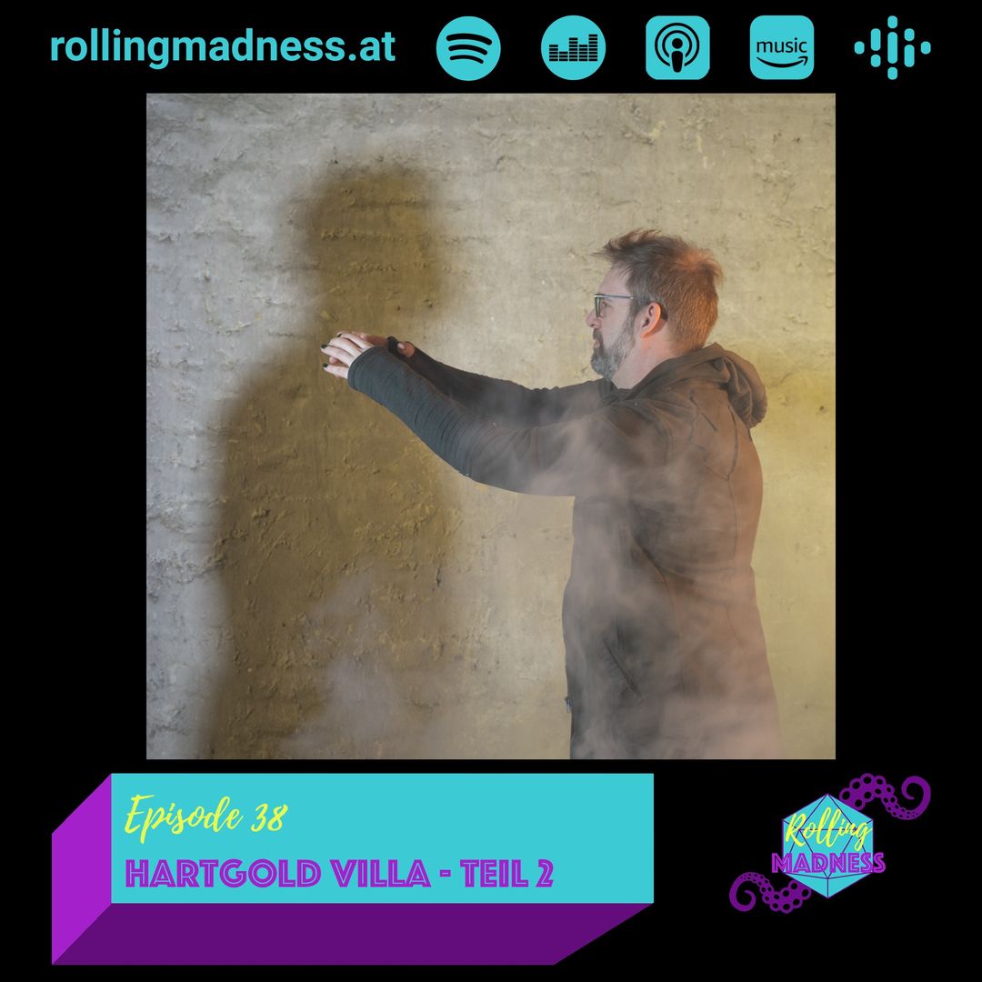 Folge 38 - Hartgold Villa - Teil 2
Das Familienessen in der Villa Hartgold, geht mit entsetzten und teils verzweifelten Gesichtern zu Ende. 

rollingmadness.at/podcast/folge3…
Sämtliche Podcast Plattformen: linktr.ee/rollingmadness

#ttrpg #pnpde #dnd #dnd5e #rpg #rollenspiel