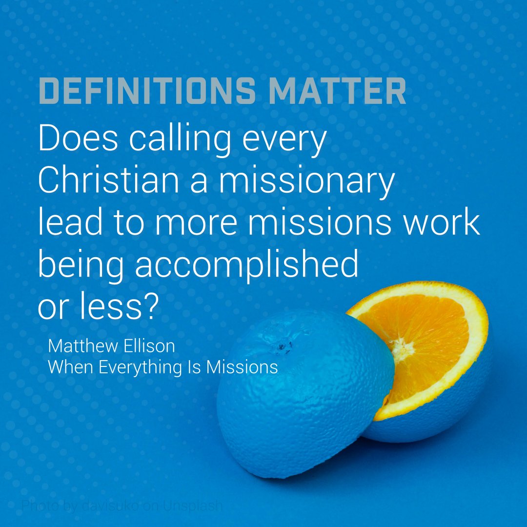 RadiusInt's tweet photo. "Definitions matter. Does calling every Christian a missionary lead to more missions work being accomplished or less? The answers to these questions matter. They matter in significant, serious and eternal ways” When Everything is Missions p. 106

https://t.co/JN9hqfDSCC https://t.co/GHZR1s0XRJ