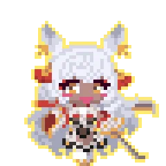 金牙神然ということで48x48 グラブル マコラまだ運用させたことないけどなんか強いと噂は聞く#ドット絵 #グラブル #マコラ 