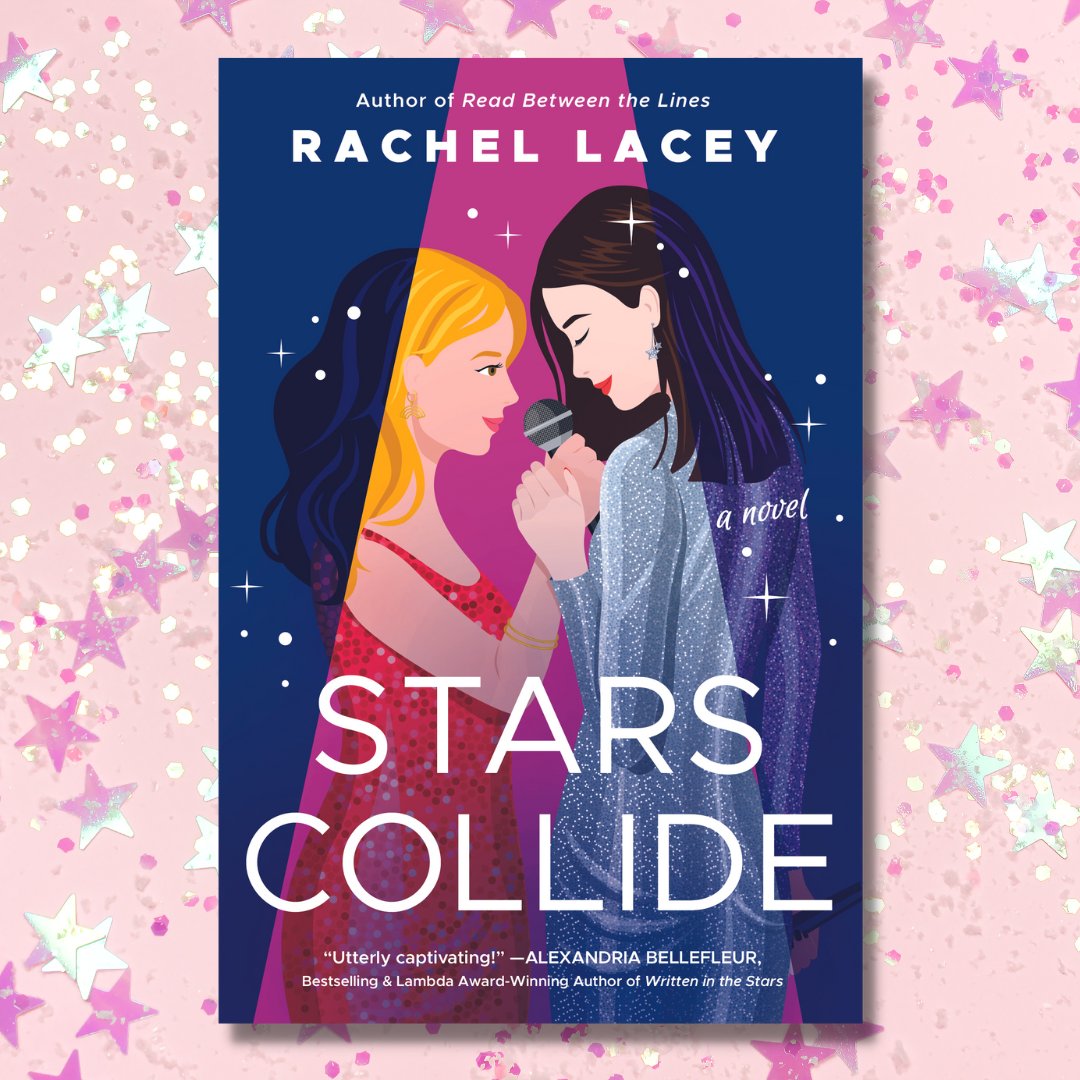 ✨ COVER REVEAL! ✨

Stars Collide is a grumpy/sunshine romance between an up and coming young pop star with a very bubbly, very queer brand, and a reserved legend of pop music who's lonely and jaded after 20 years of stardom. Out May 2nd!

Pre-order: mybook.to/StarsCollide
