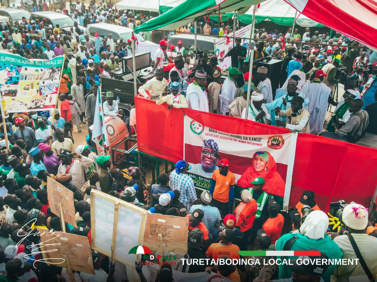 MalamSaiduUmar's tweet photo. Our campaign in Tureta has been a successful outing. We've passed along a message that continuity is what Sokoto needs now. Thus, we pledged to run an all inclusive administration for all the citizens if voted at the polls in February, and March. https://t.co/LRIoZ5dFIf