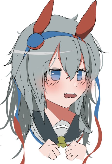 初めて勝負服をもらったときのタマ 