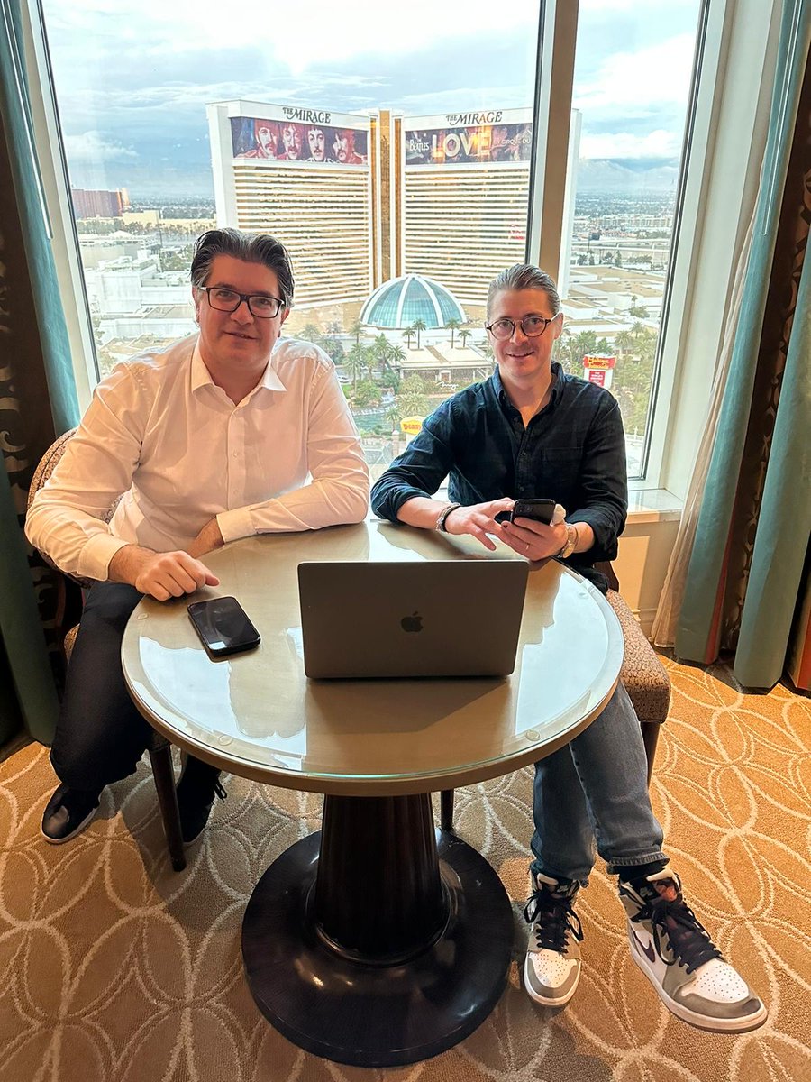 Just 8am in Las Vegas and we start the first ITW with <a href="/Nice_Matin/">Nice-Matin</a> ! 

cc <a href="/Alex_Berche/">Alex_berche</a> <a href="/NicolasFratini3/">Nicolas Fratini</a> !

#CES2023 #CES