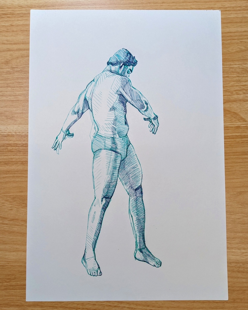 AbstractLaughtr's tweet photo. Doing some virtual figure drawing this morning.

#art #sketch #drawing #figuredrawing #lifedrawing #ink #goodmorning https://t.co/ER8lI1U8qk