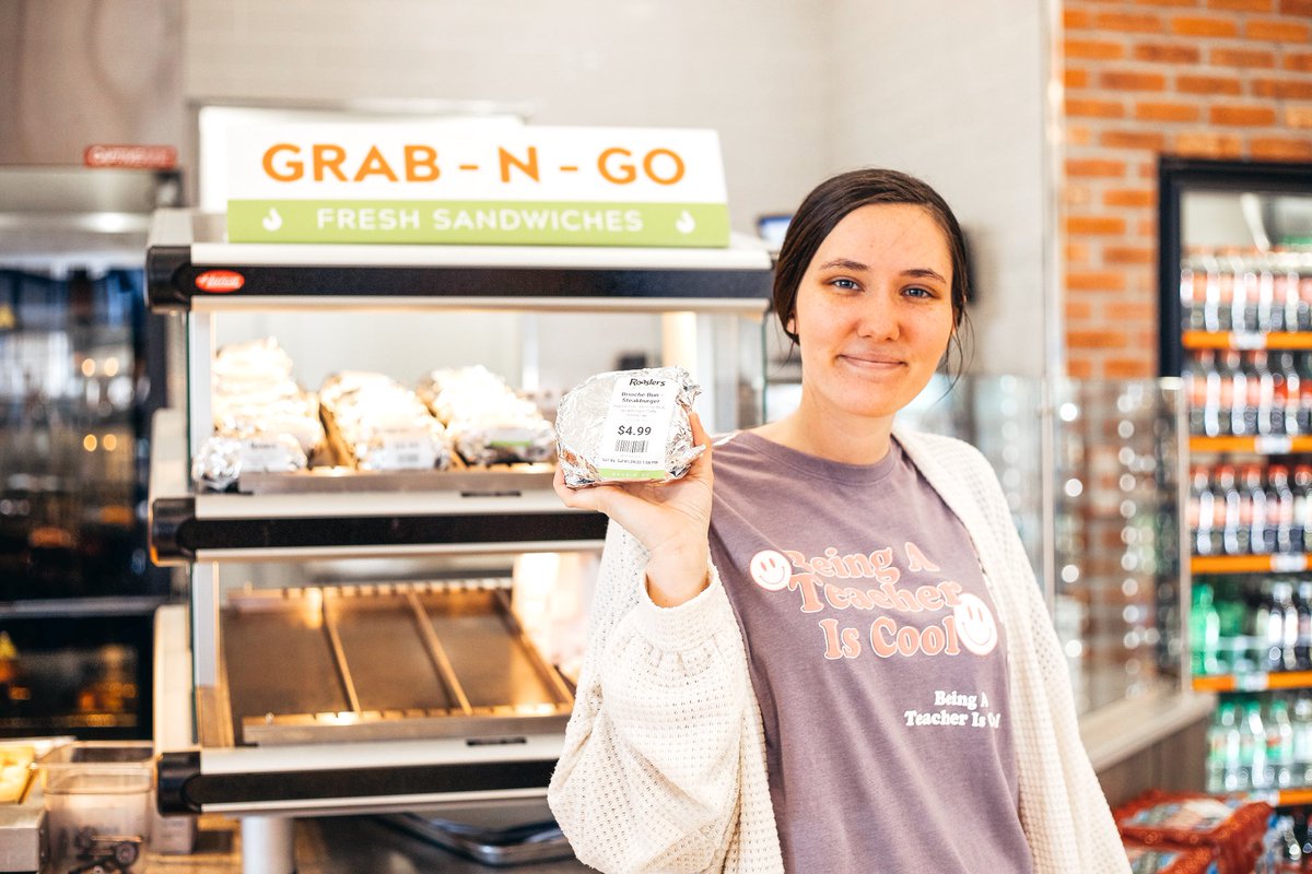 Have you stopped by our Hot Grab-N-Go lately? 👀 Breakfast burritos &amp; sandwiches in the morning 🌅Steak burgers, signature sandwiches, and Roaster’s chips starting at lunch time ⏱ and yes, everything is F R E S H 😋🔥