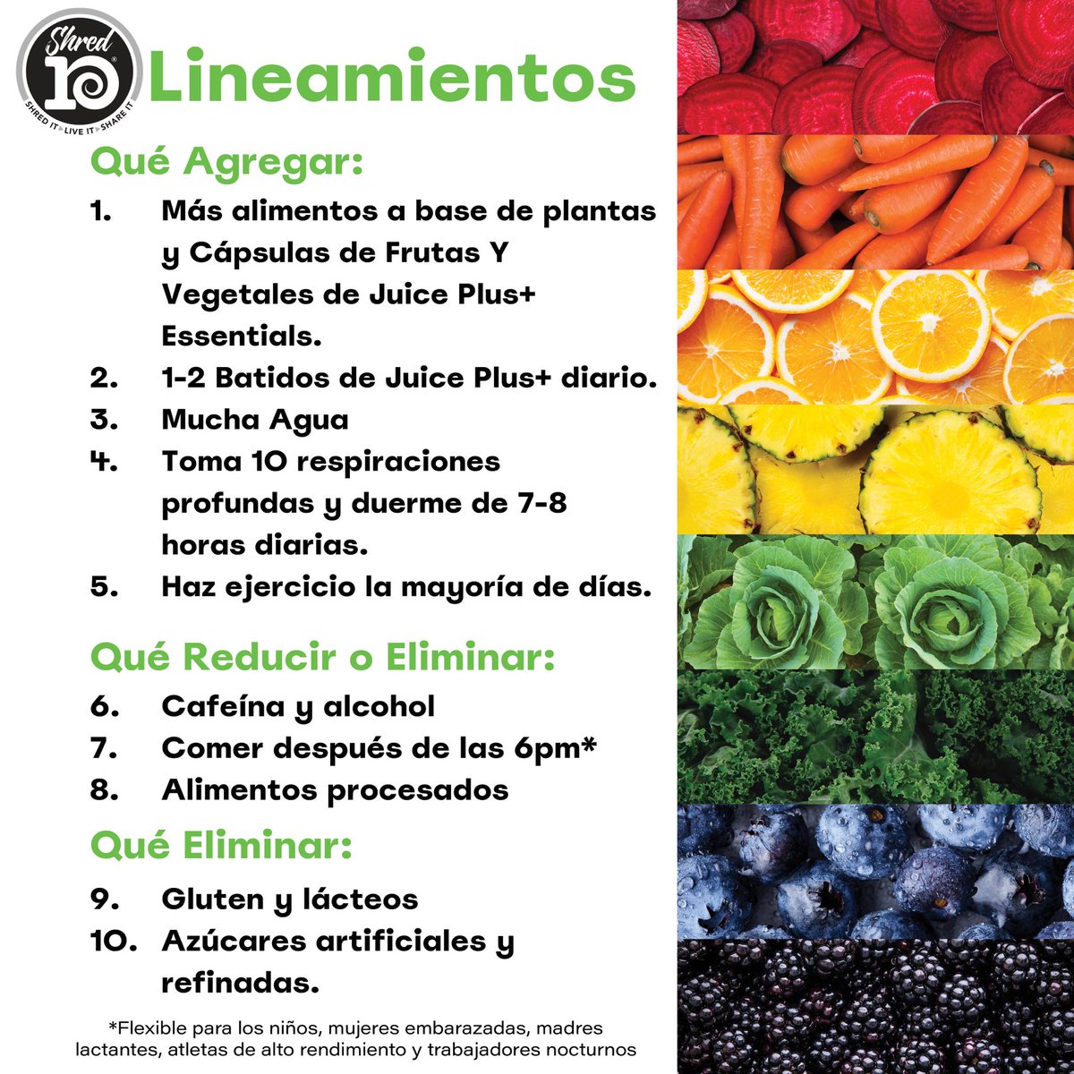 JuicePlusMexico's tweet photo. Una gran manera de arrancar el año en el camino hacia una vida más saludable, es incorporar nuestro programa de salud Shred10, con lineamientos básicos que te llevarán a tener una mejor salud. ¡Dejemos lo pesado en el pasado y empecemos el año ligeros y con toda la energía! https://t.co/I0KCHcB2hq