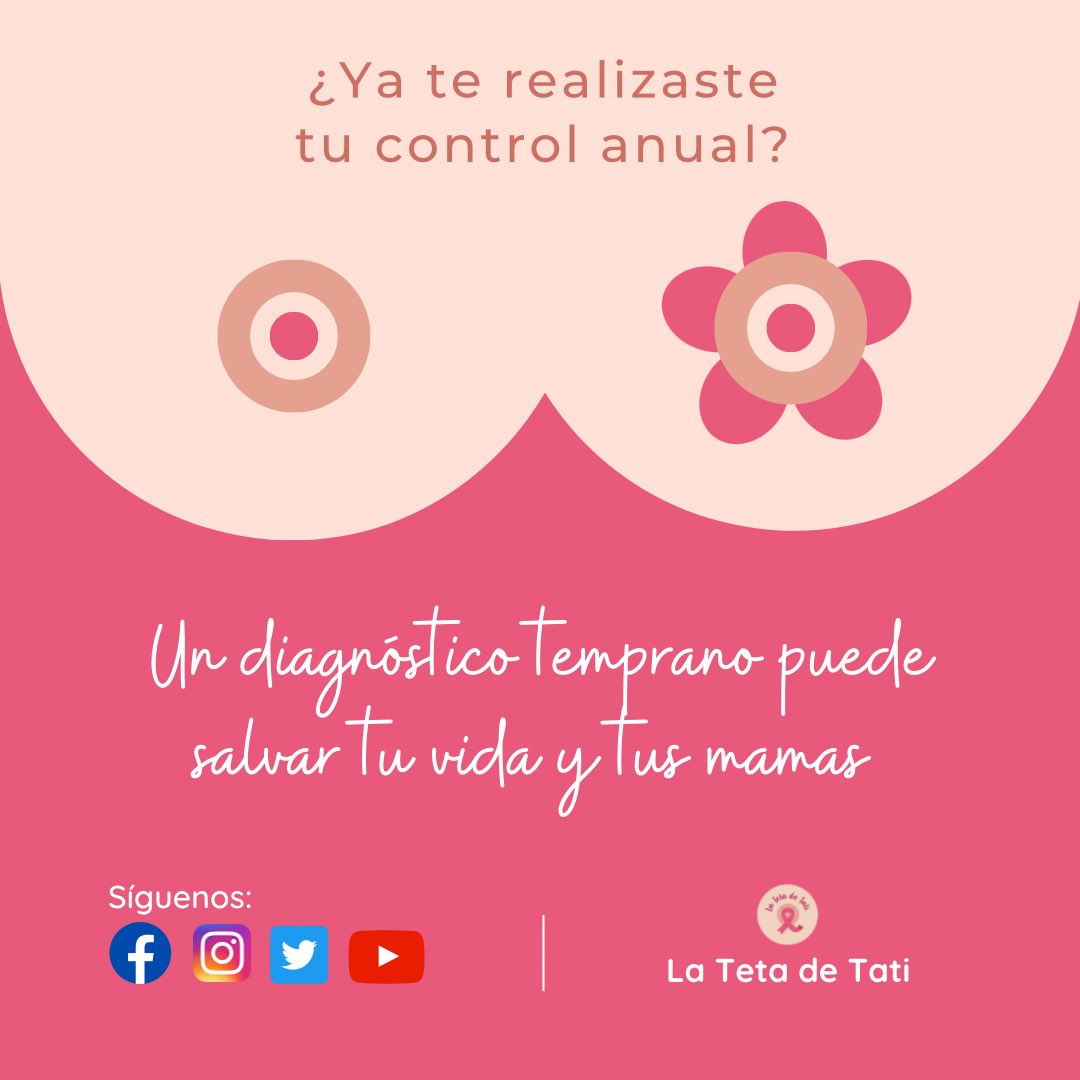 TetaDeTati's tweet photo. ¿Ya te realizaste tu chequeo anual?
Si tienes 40 años o más, acude al mastólogo para tu revisión y una mamografía. No lo dejes pasar.
📌 Recuerda que un diagnóstico temprano puede salvar tu vida y tus mamas.
#cancerdemama
#chequeoanual
#mamografia
#diagnosticotemprano https://t.co/IAJw4Yaq21