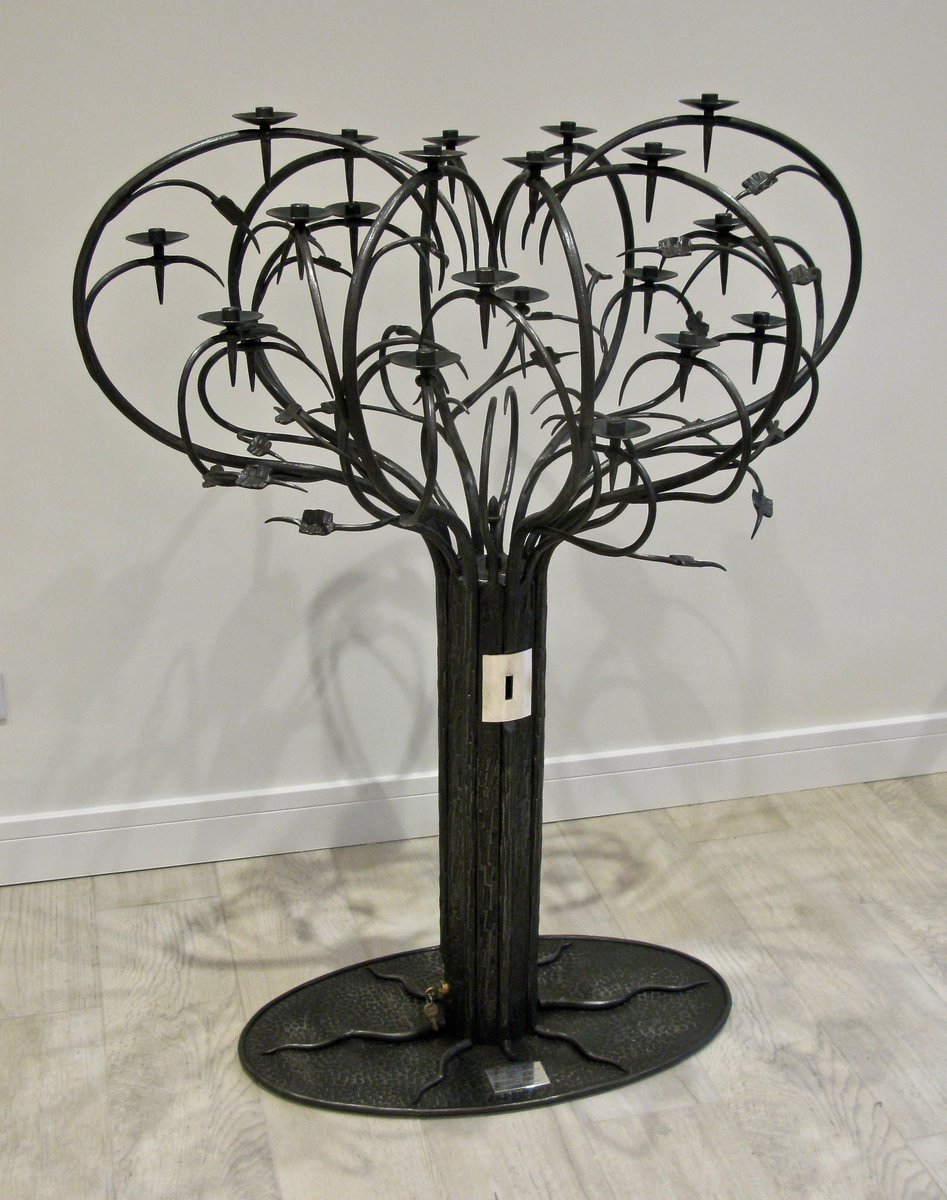 ForgeRavens's tweet image. #IronworkThursday Votive candelabra for St Vedast Church, City of London #candelabra #votive #cityoflondon #forged