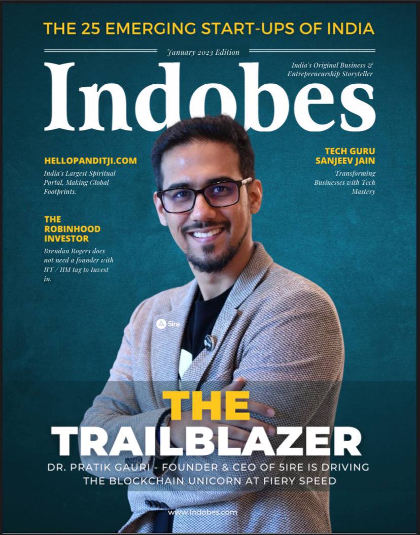 5ireChain's tweet photo. Immensely proud to announce that our Co-founder and CEO @pratikgauri has been featured on the cover page of @IndobesMedia magazine, January '23 edition 📰

Have you grabbed your copy yet?

#cryptonews | #blockchain | #socialimpact https://t.co/bDJzJ5QAtJ