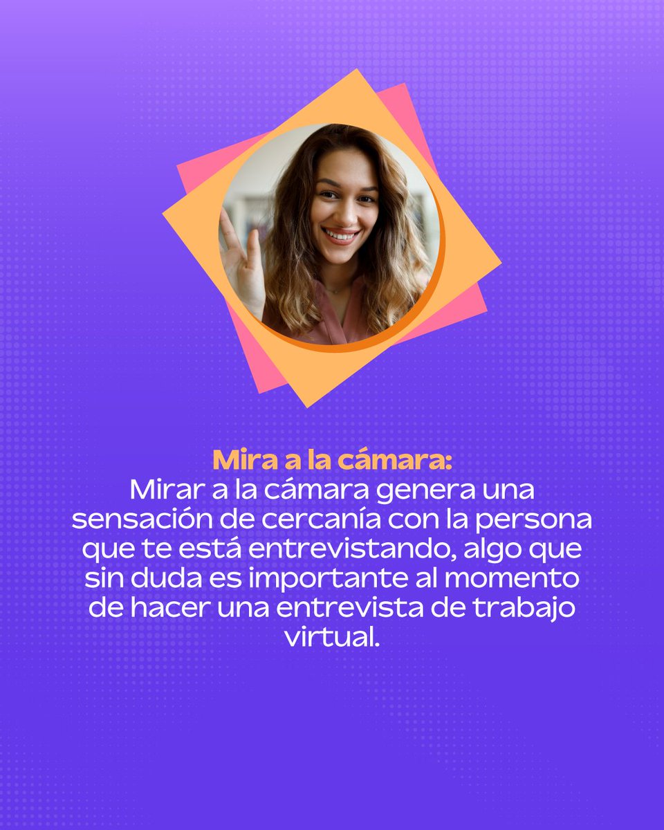 HuntyJobs's tweet photo. #HuntyTips💡Asegúrate de tener un espacio adecuado a la hora de tener una entrevista virtual, esto te ayudara a que sea una sesión de calidad.
Sigue más de nuestros tips ➡️https://t.co/Eg7XSH7Sh7 https://t.co/7WfA2pCutQ