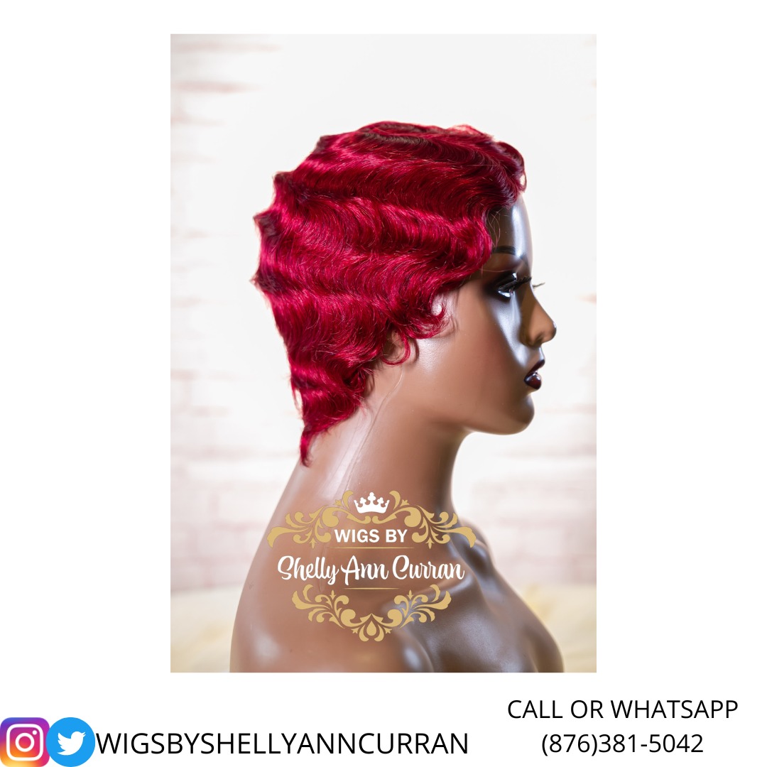 Burgundy Human Hair Fingerwave Pixie Wig😻Just $6,000 JMD 💫Top Quality✨Long Lasting✨DM To Grab One Now🔥Same Day Delivery💯

Follow @wigsbyshellyanncurran to be queenin on a budget🤝

#wig #fingerwavewig
#hairsale #wigsale #humanhair
#wigsale #wiglife
#wigs #pixie