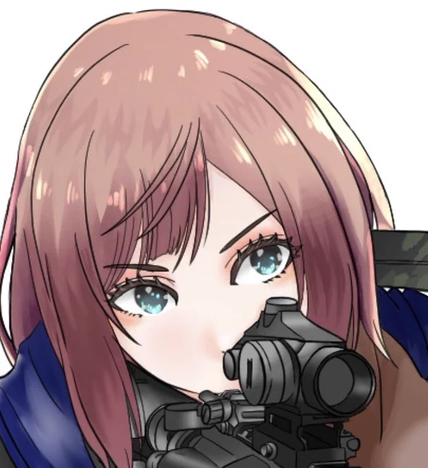 かわいいかわいいと思いながら描いてます。今回はアイシャドウを淡いピンクとオレンジにしてみたけど結構気に入っている(*'꒳`*)目は色相レイヤー重ねて色変えるかも。#wip 