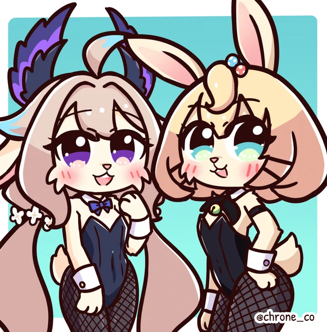 Bunny girl Enna and Millie#Palouette #DrawMillie 