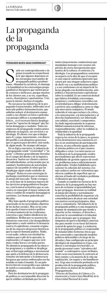 FBuenAbad's tweet photo. La Industria de la Propaganda Política: Una industria del engaño legalizada y carísima. https://t.co/sxDMfhIr1p