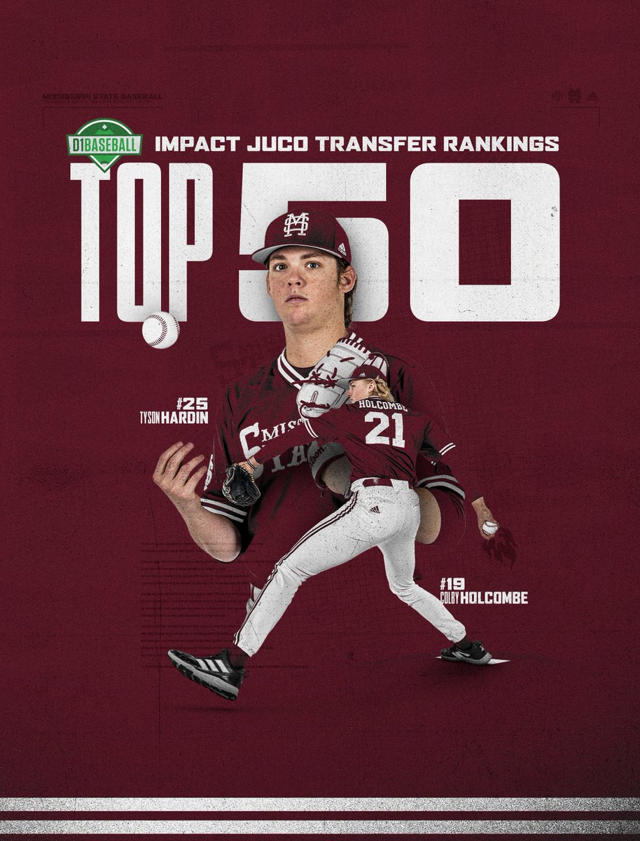 2️⃣ 𝙄𝙈𝙋𝘼𝘾𝙏 JUCO Transfers for us 

🔗➡️ hailst.at/3VPqT9U

#HailState🐶 | <a href="/d1baseball/">D1Baseball</a>