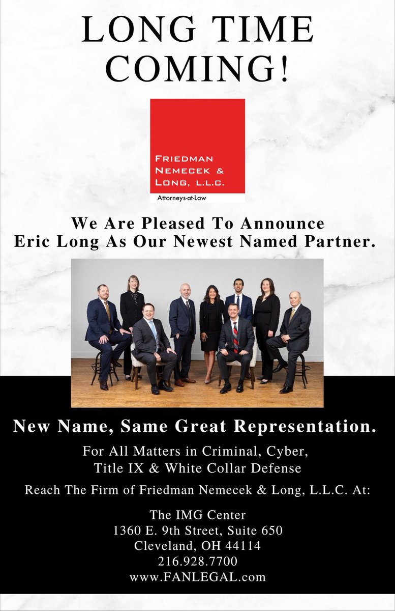 FNLGlaw's tweet photo. New year, new firm name! We are so pleased to announce Eric Long as our newest named partner… a long time coming, indeed!

Congratulations on this well-deserved tribute, Eric. We are so fortunate to have you on our team.

For more on Eric’s practice: https://t.co/RUct8Id5yP https://t.co/NZp8GqeUe4