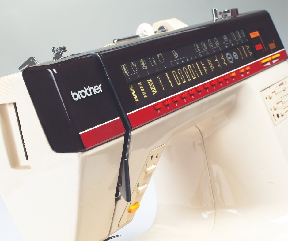 Brother_UK's tweet photo. New year, new tech? ⏱️
We’re going back to the future with the world’s first talking home sewing machine! 🧵
In 1983, we launched the revolutionary Compal Galaxie Model 870 – which politely spoke to sewers rather than presenting messages on a screen. 💬 #ThrowbackThursday https://t.co/U3JDCbEzfJ