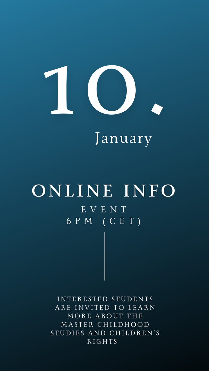 ChildhoodMa's tweet photo. We are happy to announce that we will host an online info event on January 10th at 6PM. To register please follow this link: https://t.co/K2hQaWSX9L https://t.co/VuSutwSrRj