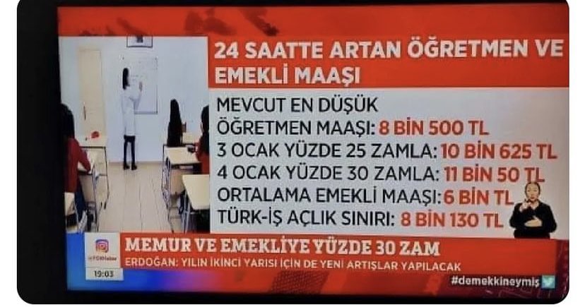 emellll05's tweet photo. İşte gerçek öğretmen maaşları aşağıdaki gibi. Siz maaşımızı çok göstereceğiz diye eş yardımı, 2 çocuk yardımı ekle de ekle.
NE OLDU HANİ ÖĞRETMEN 20-30 bin alıyordu? Daha oralara hiç ulaşamadık.
#BuZamMemuraHakaret https://t.co/tLsW3ufe0y