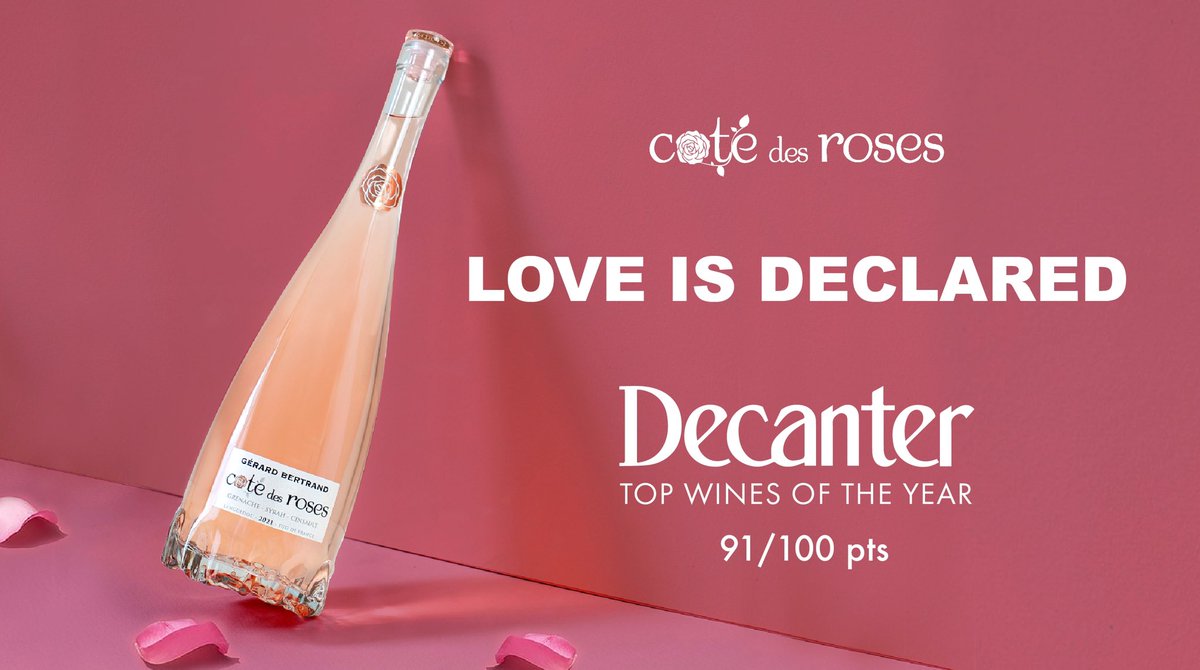 GerardBertrandO's tweet photo. Cote des roses rosé listed among the top wines of the year 2022, in the 125 unmissable bottles list by @Decanter ! ✨ 

Read the article : https://t.co/iMgF0dZ4Oh

#cotedesroses #rosé #decanter #topwines https://t.co/6dfkp3Hxx0