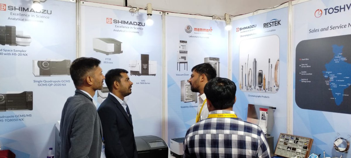 Toshvin's tweet photo. Day 1 at 13th Industrial Expo at Ankleshwar. Please visit our stall No. E-3 at Hall no. 7.
#Toshvin #Shimadzu #Memmert #Ankleshwarexpo2023 https://t.co/WZeYx6wlOa