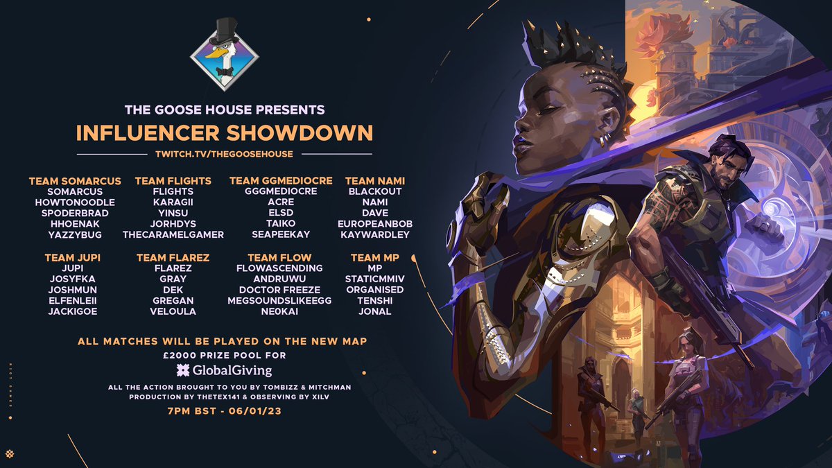 KayWordley's tweet photo. I’ll be taking part in the early access Episode 6 Act 1 preview and showcasing the new map in @TheGooseHouse @VALORANTukn influencer tournament tomorrow!

Let’s get it team Nami! 🧡💜 https://t.co/FbEOp8TJrH
