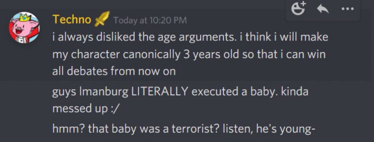 patchpuppe's tweet photo. technoblade commenting on lore discourse was the funniest thing https://t.co/BAwNrB0sL9