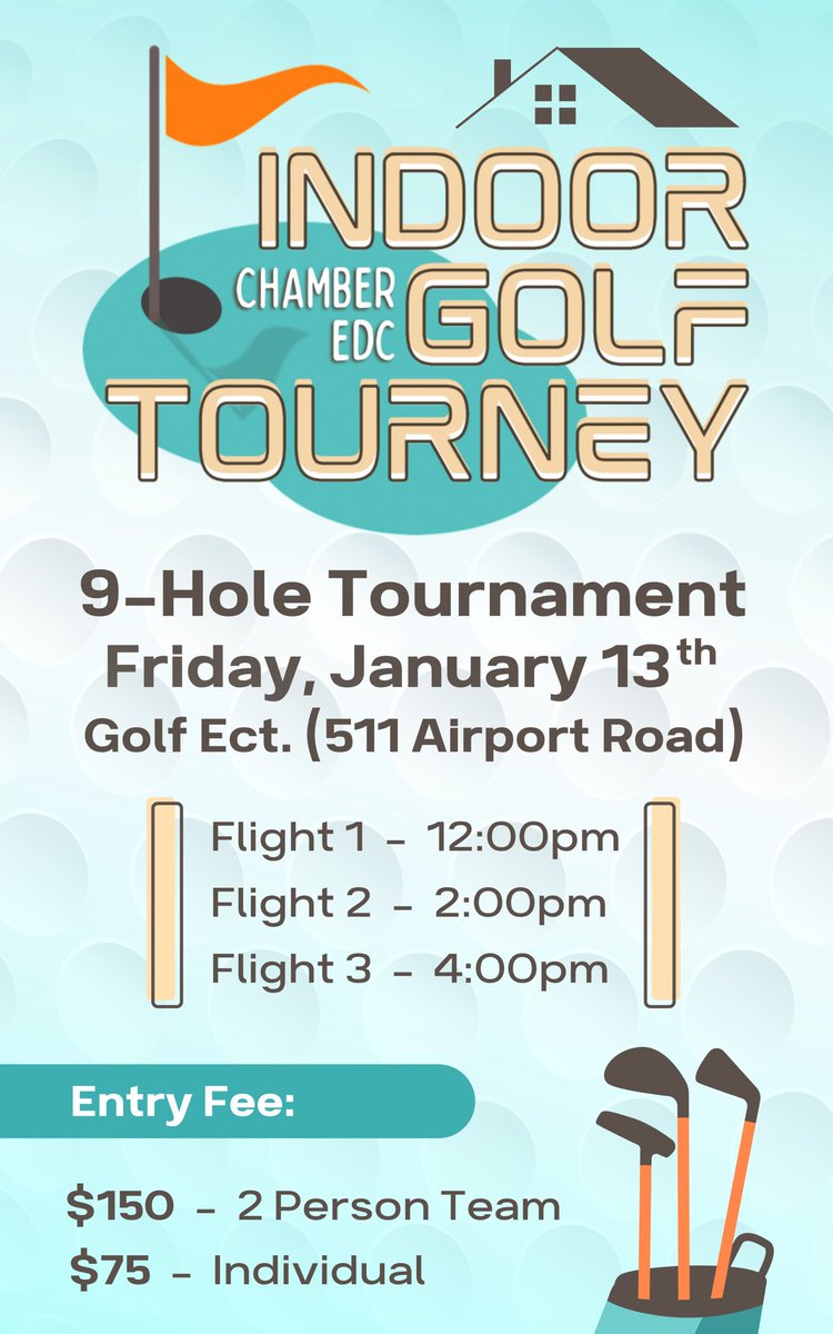 There’s still time to register for our #IndoorGolfTourney at <a href="/GolfEtcBismarck/">Golf Etc. Bismarck</a> NEXT FRIDAY, Jan. 13th!🏌️‍♂️

🕛 Flight – business.bismarckmandan.com/events/details… [3 TEAMS AVAILABLE]

🕑 Flight – SOLD OUT

🕓 Flight – business.bismarckmandan.com/events/details… [6 TEAMS AVAILABLE]