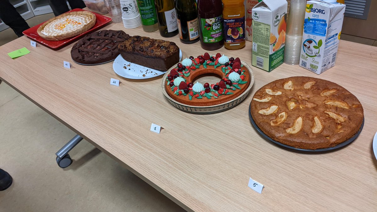 SPINTEC_Lab's tweet photo. @SPINTEC_Lab's traditional cake contest took place today with beautiful and tasty pies &amp; cakes cooked by colleagues... https://t.co/l50mDchhLy