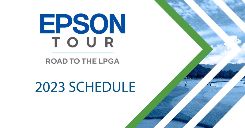 EpsonTour's tweet photo. The #EpsonTour is ready for 2023. Are you?!

Read more about the schedule ⬇️

#Road2LPGA