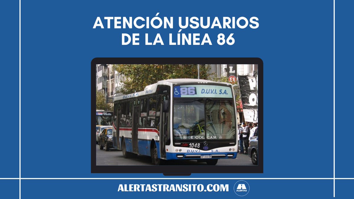 AlertasTransito's tweet photo. 🔴Atención usuarios de la Línea 86🔴
❗Información Importante❗👉
https://t.co/Cbo2MqxDoe
.
#AlertasTransito #Transito #Linea86 #Linea96 #Linea205 #Linea621 https://t.co/EJJJYrOVAH