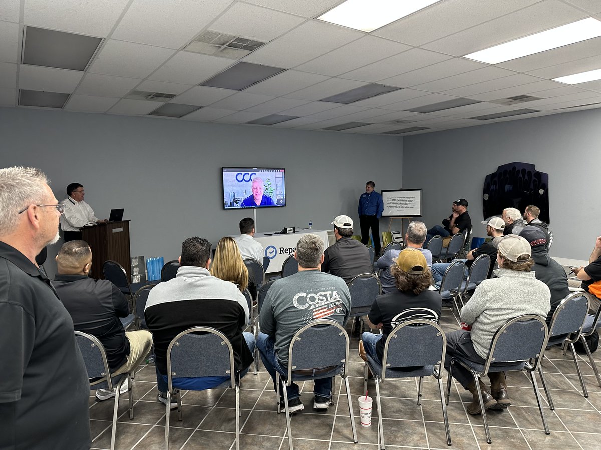 Great turnout last night at the @FinishMasterInc location in Augusta, GA, for #Collisionrepair Industry Night with <a href="/CCCIntelligent/">CCC Intelligent Solutions</a> and Kendrick Auto Body. #diagnostic #collision #ADAS More on #LI > bit.ly/3GEYten