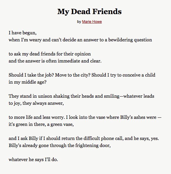 This Marie Howe poem gets me every time.