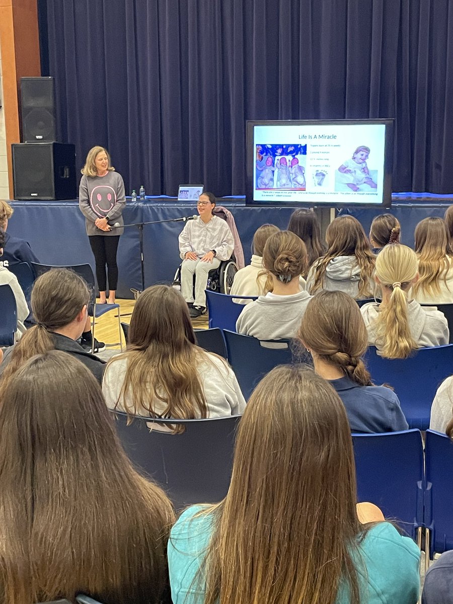 As apart of their civil rights unit, Grade 8 students got to hear MVexpert, Noelle Ford, talk about her disability and how faith has carried her through tough times. #faithoverfear #empathymatters #mvmiddle