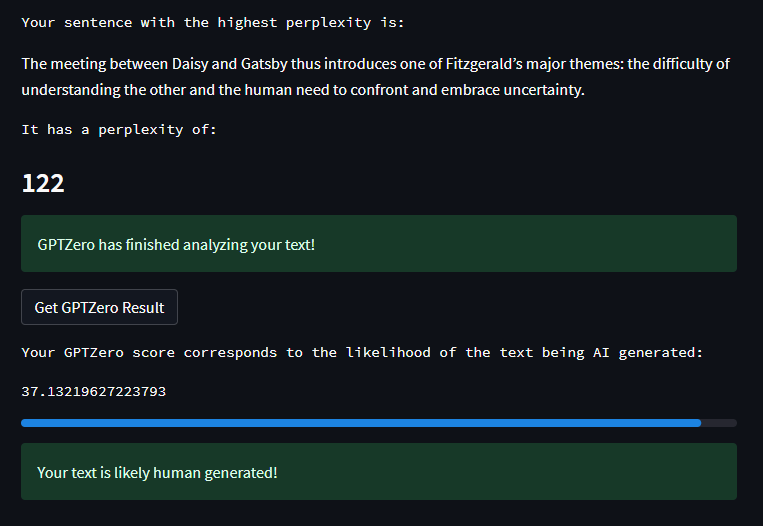 BBacktesting's tweet photo. I created #ChatGPT code that scores more human than human and appears to defeat the world's best AI detectors both Watson's #GLTR and #GPTZERO Not an expert, so you be the judge! You tell me.   https://t.co/KC0FEhV52E  More examples below👇👉https://t.co/6Tjh2krDXy #ChatGPT #GPT3 https://t.co/8zbreLL0en