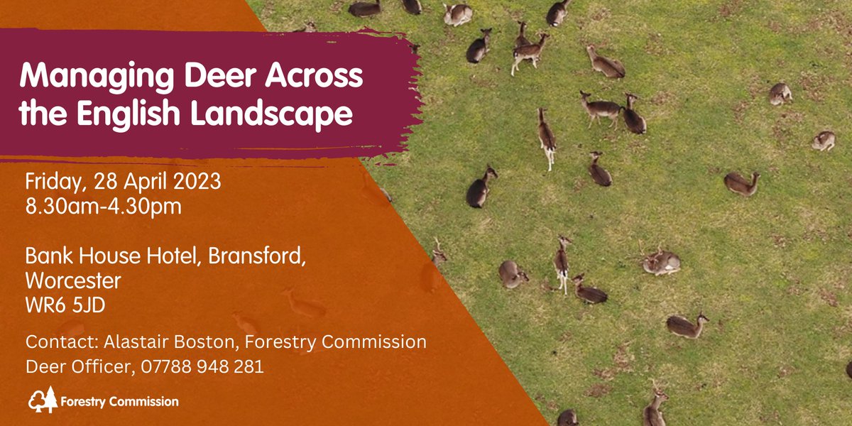 AlastairDeerEng's tweet photo. A quick heads up about a forthcoming deer Best Practice Event we are holding at Worcester in April,more details to follow shortly. https://t.co/utCqWW0HaL