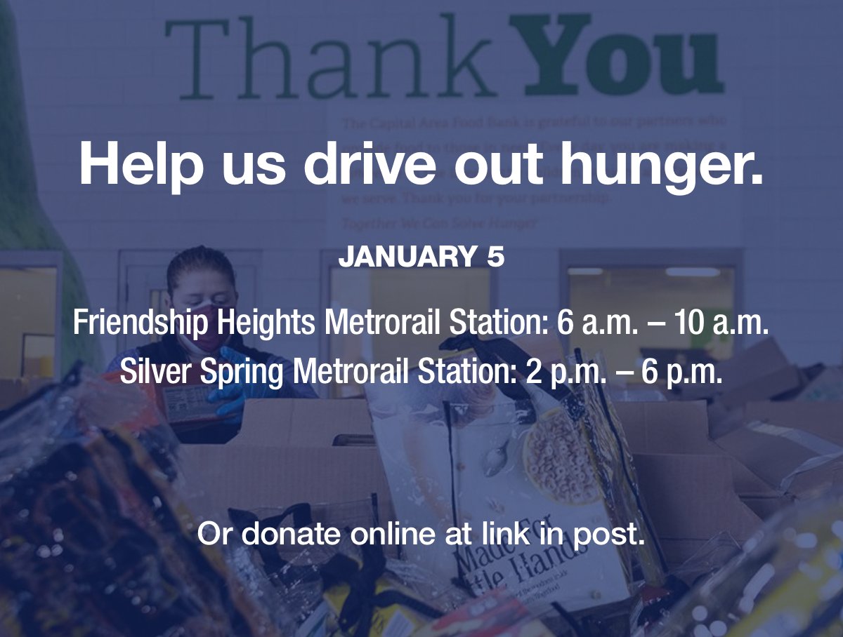 Capital Area Food Bank on Twitter "RT wmata Don't miss your chance