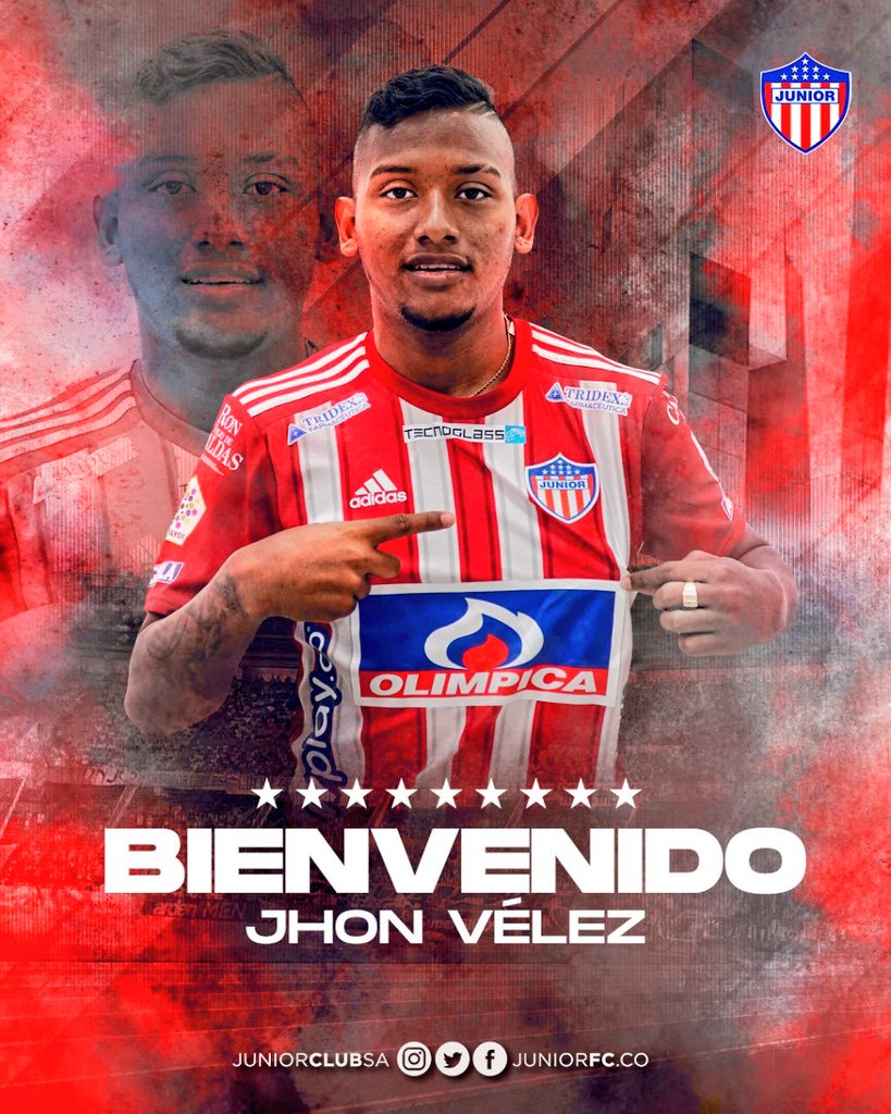 Rebolo__'s tweet photo. Un #Rebolero que seguramente ayudará al @JuniorClubSA a conseguir una nueva estrella. ⚽⭐

Jhon Vélez, te deseamos éxitos y bienvenido al equipo tiburón, equipo de nuestro corazón🦈❤️🤍

#Rebolo #Barranquilla #EquipoTiburón #Rojiblanco #JuniorTuPapá https://t.co/1lOqco3oWn
