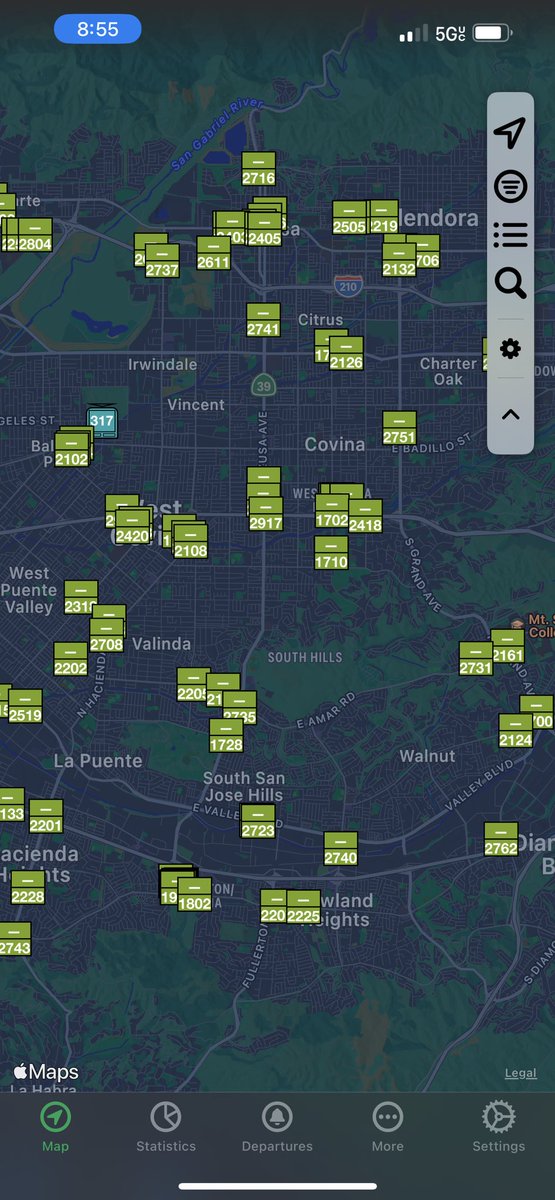 hexalellogram's tweet photo. @Pantograph_App any idea what’s up with the Foothill Transit feed? It hasn’t been showing routes (and all vehicles have Unknown Destination) for a while now. https://t.co/LD5bQBs6D2
