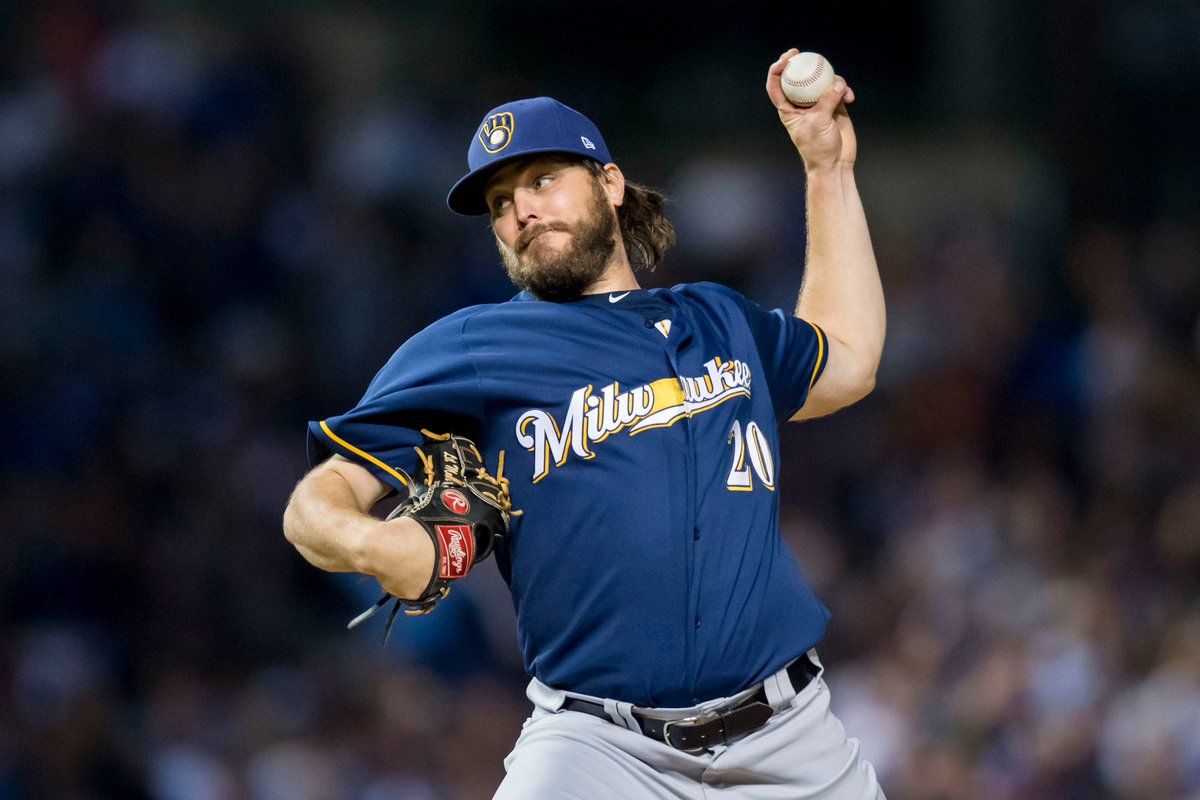 BrewersRaptor's tweet photo. My photoshop skills aren’t great but this might be what Wade Miley looks like in a Brewers uniform. https://t.co/QDugGcF7NT