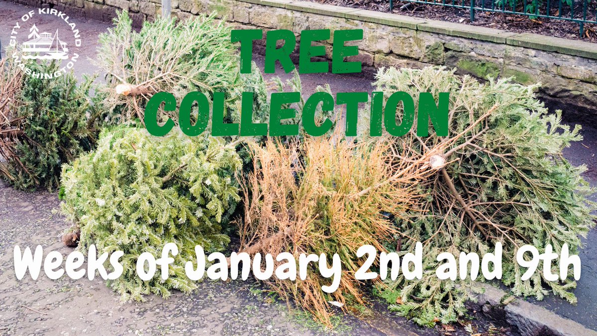 REMINDER! You can put unflocked, undecorated Christmas trees up to 6 feet tall next to your cart or dumpster on your service day during the first two weeks of January (2nd and 9th) for free collection. Taller trees should be cut down to 4 foot segments. #treecollection