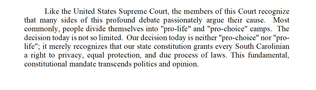 BREAKING: The South Carolina Supreme Court just struck down the state's 6-week abortion ban, restoring access in the state up to 22 weeks of pregnancy.