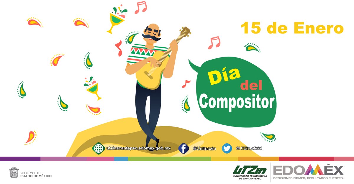 UTZin_oficial's tweet photo. El 15 de enero se conmemora el Día Nacional del Compositor, ya que en este día pero de 1945 fue fundada la Sociedad de Autores y Compositores de México.
#OrgulloUtzin
#SomosUtzin
#BISUniversities https://t.co/0L4OFwqjxj