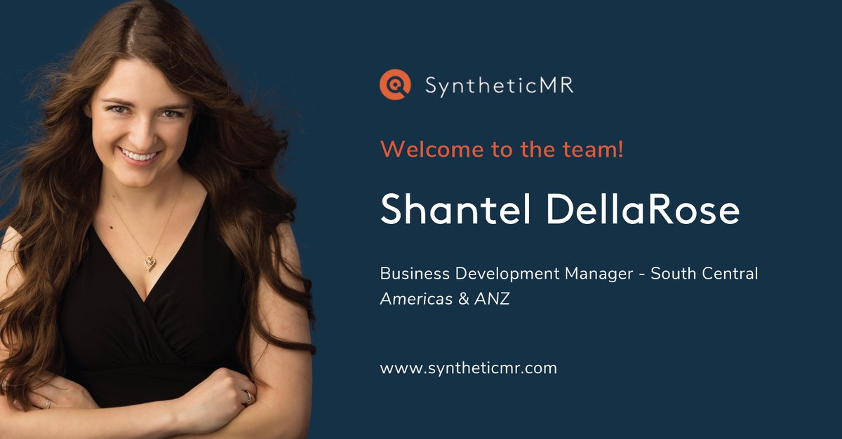 Synthetic_MR's tweet photo. A warm welcome to Shantel DellaRose, our new Business Development Manager, South Central Region, NAM!
Shantel's positive attitude and passion for technology will be a powerful addition to our sales team.
#syntheticmr #symri #newcolleague https://t.co/dYZgAV1SKt