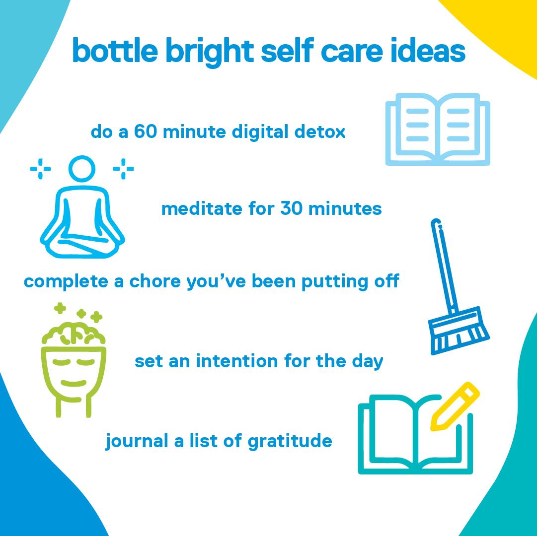 BottleBright's tweet photo. Self-care reminder! Start 2023 feeling stronger than ever by following our tips to center, rejuvenate, and restore. 🤗 https://t.co/2EMV3gc711