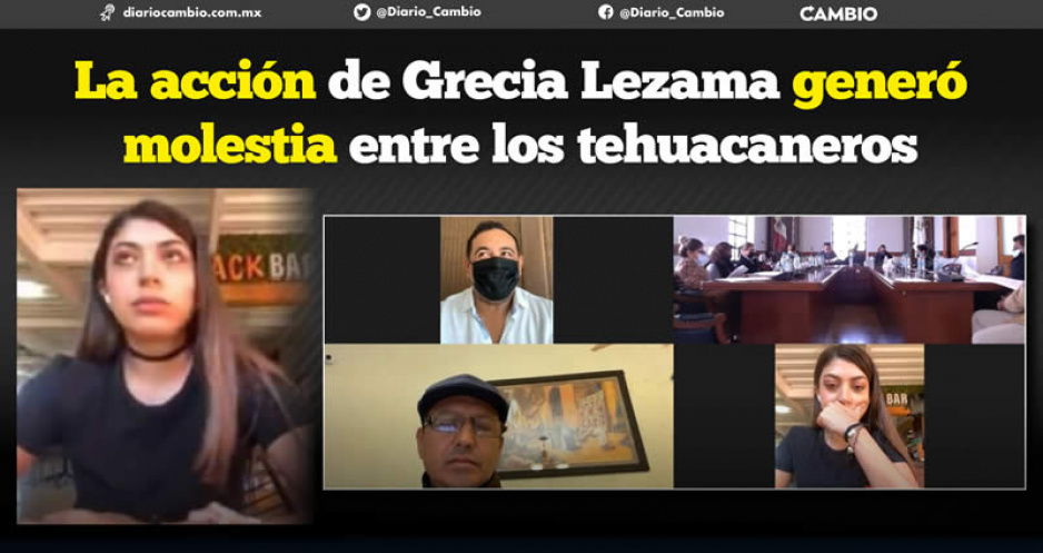 Diario_Cambio's tweet photo. 📰🔥La regidora de Grupos Vulnerables de #Tehuacán, Grecia Lezama Rojas se conectó de manera virtual, desde un bar a la sesión de Cabildo https://t.co/8umdNm1pfQ https://t.co/Q3DdsUpptN