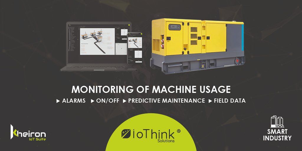 IoThinkOfficial's tweet photo. [#SmartIndustry 🏭 #UseCase]
🤖 Machine monitoring

Connect all your machines, increase machine performance, control costs and be informed in real time. Our IoT/M2M Platform, Kheiron IoT Suite allows you to create added value by connecting your industrial machines. https://t.co/GT5jikdqy4